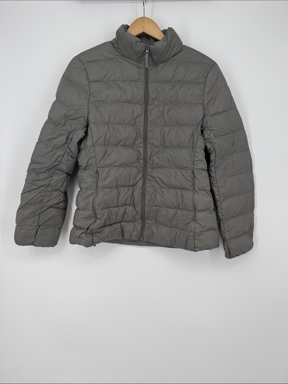 Quince Lightweight Quilted Puffer Jacket - Gray Size Large